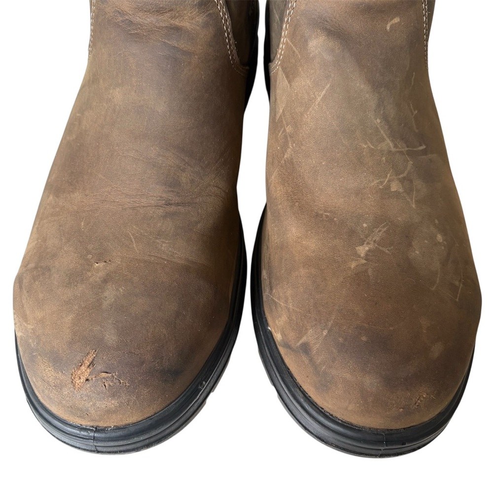 Timberland Men's Nashoba Casual Composite Toe Work Shoe‎ Boot Brown Leather 11 - Picture 12 of 13